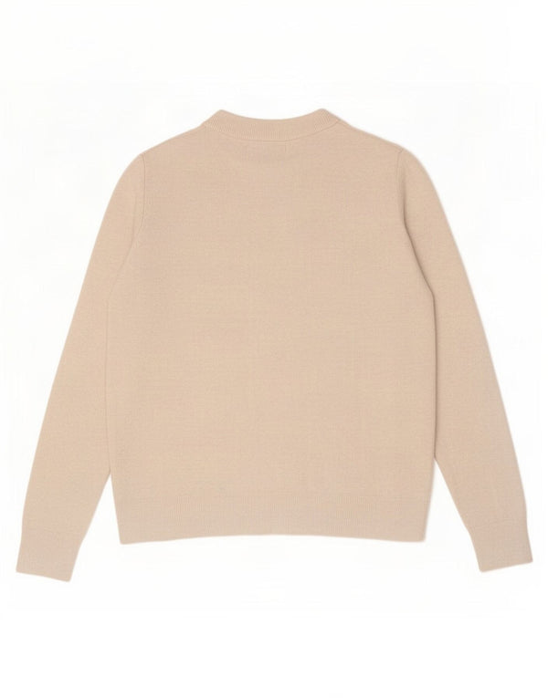 Marks & Spencer Pulover supradimensionat pentru femei cu gâtul turnat UK 10 Mic Bej