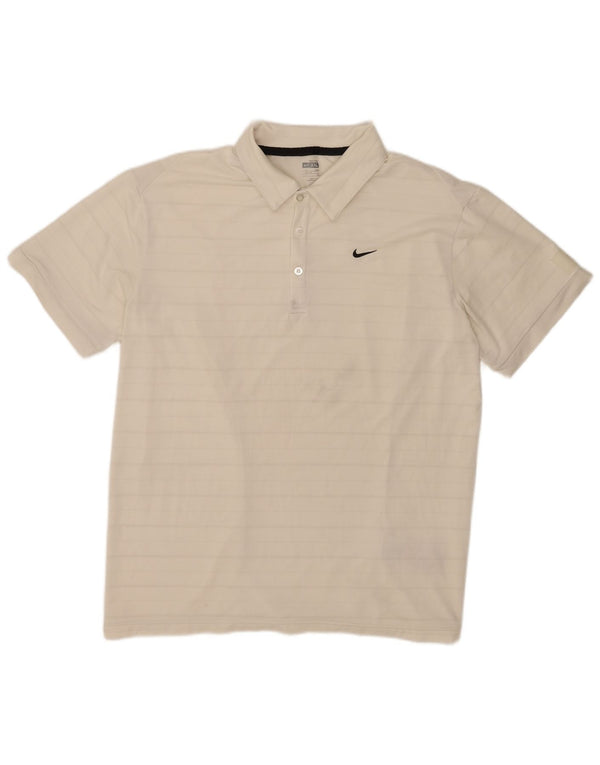 Tricou polo Nike pentru bărbați Marea Britanie 47/48 2XL Poliester cu dungi albe