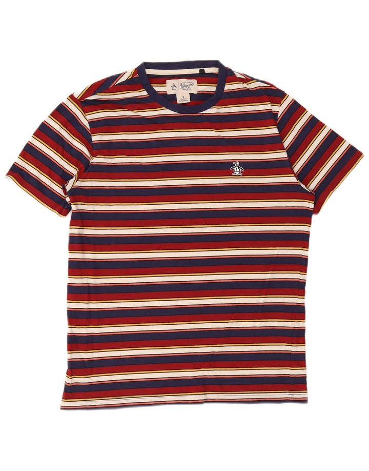 Tricou pentru bărbați Penguin Top Mediu Multicolor, Bumbac cu dungi