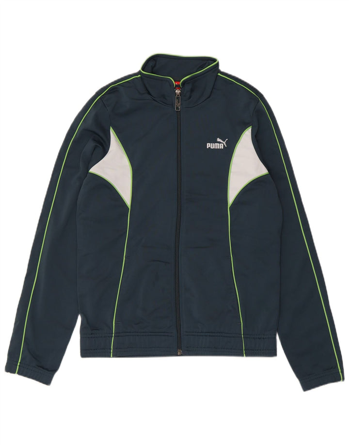 Jachetă de trening PUMA pentru femei UK 12 Medium Bleumarin Colorblock