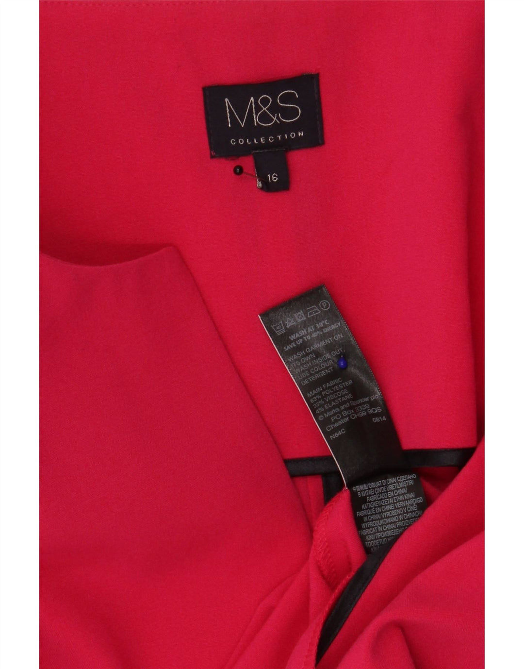 Jachetă pentru femei Marks & Spencer Open Blazer UK 16, mare, roz colorblock