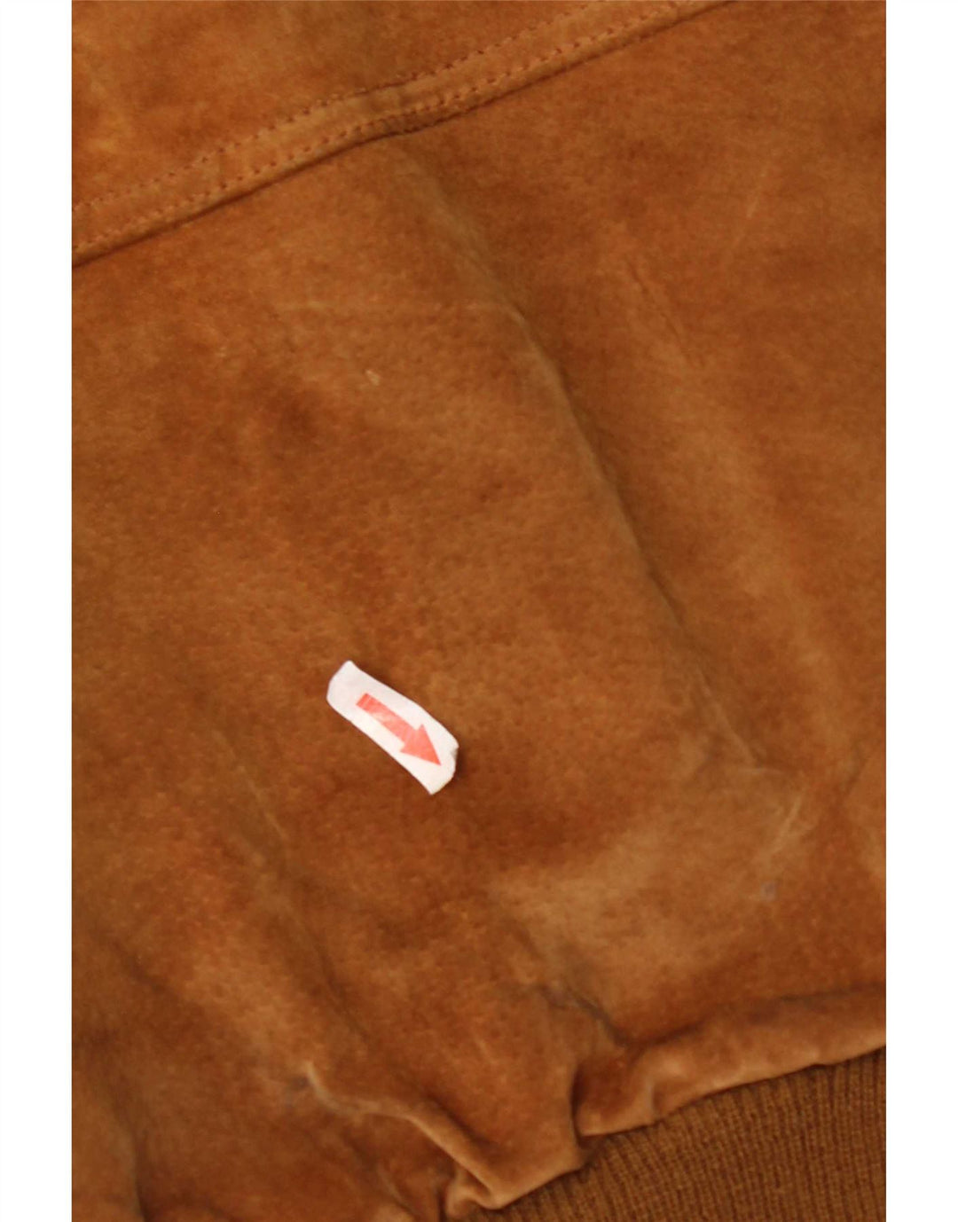 Bomber vintage pentru bărbați din piele intoarsa UK 40 mare, maro, poliester