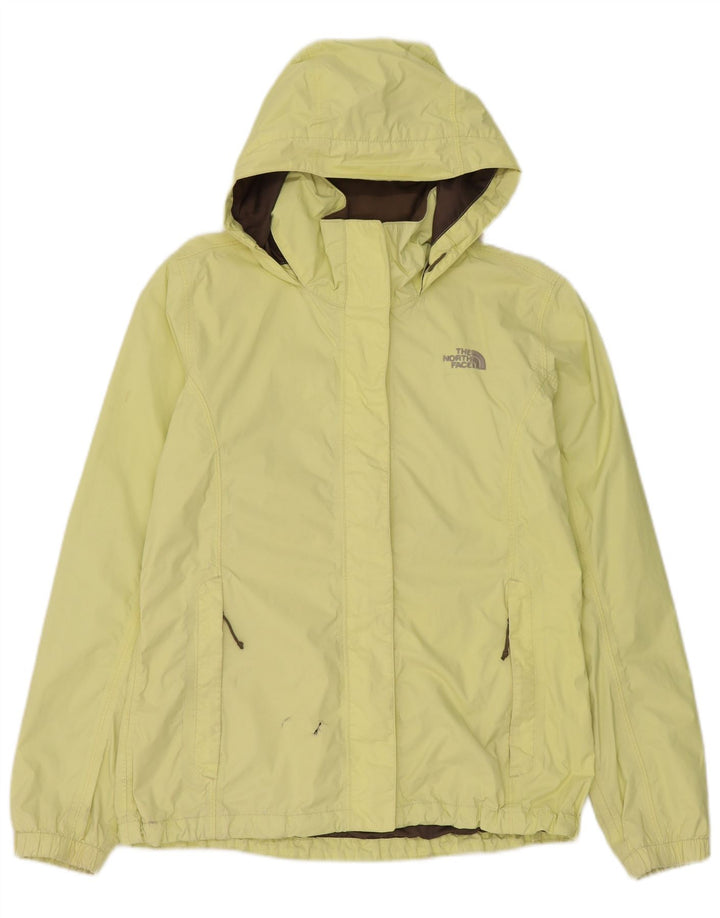Jachetă de ploaie cu glugă The North Face pentru femei UK 14 Medium Yellow Nylon