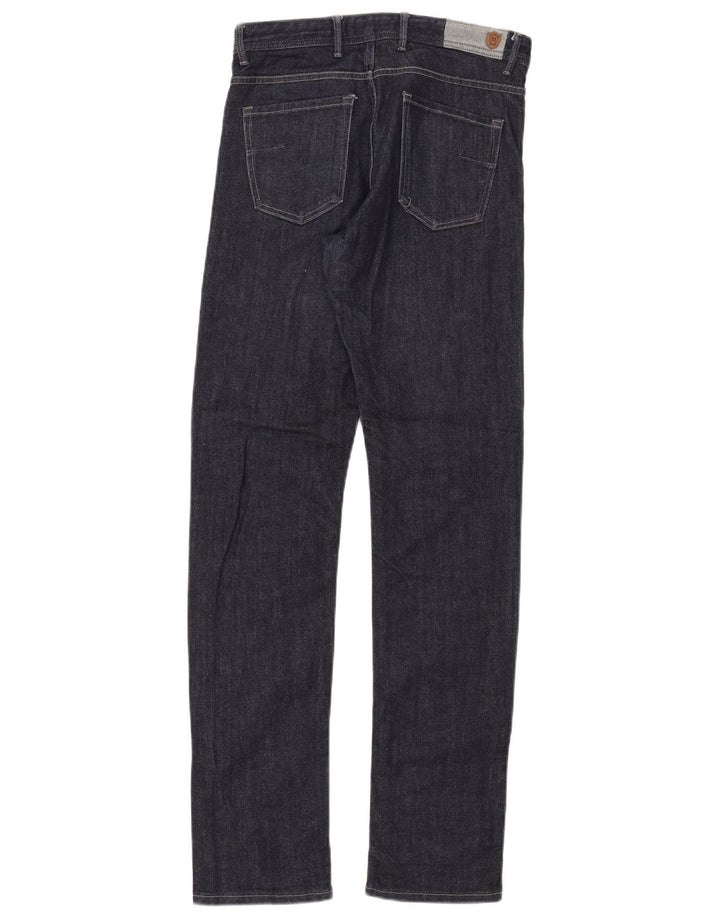 Massimo Dutti Blugi bărbați subțiri EU 38 Mici L30 L32 Bumbac bleumarin
