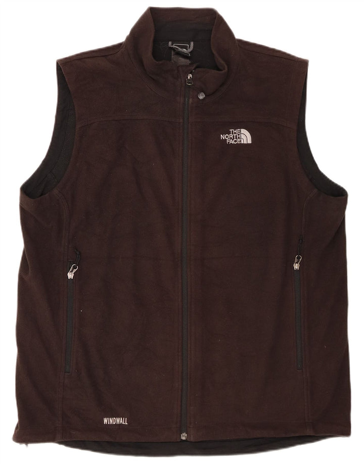 The North Face Mens Fleece Gilet UK 40 Large Black Poliester