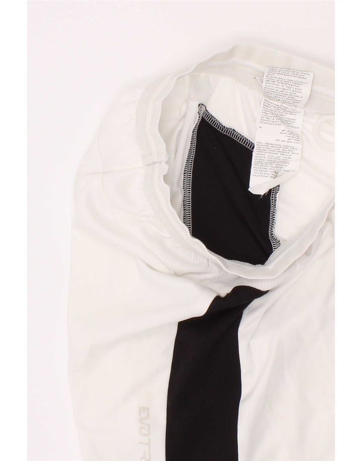 Pantaloni scurți sport Puma pentru băieți 7-8 ani, alb, poliester color bloc