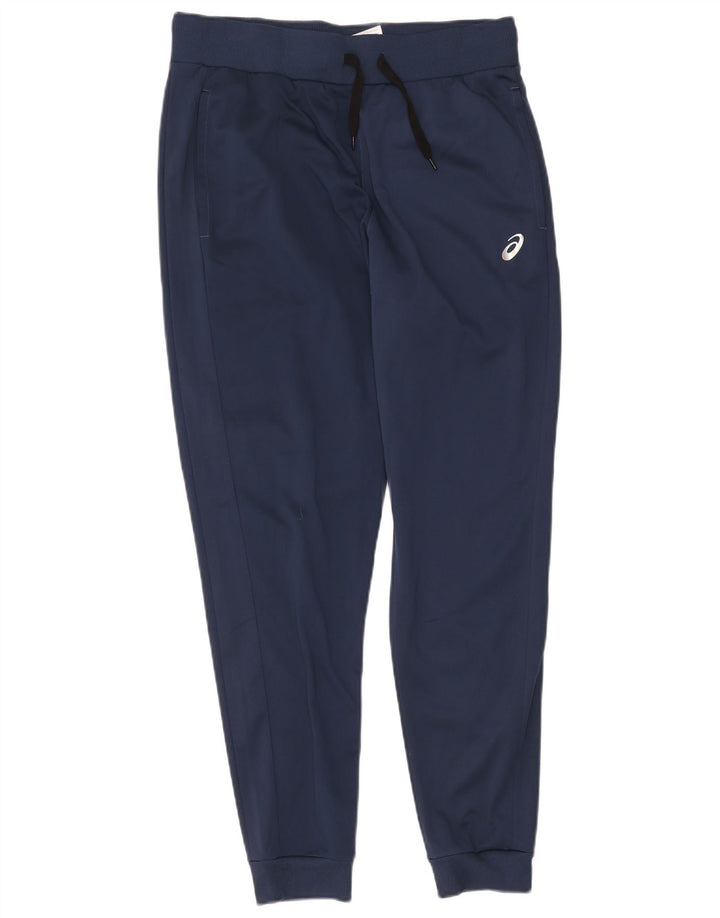 Pantaloni de trening Asics pentru bărbați Pantaloni de jogging mari poliester bleumarin