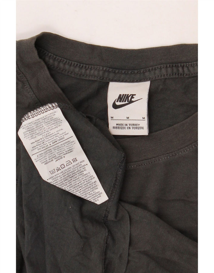 Tricou grafic pentru bărbați NIKE Top mediu negru bumbac