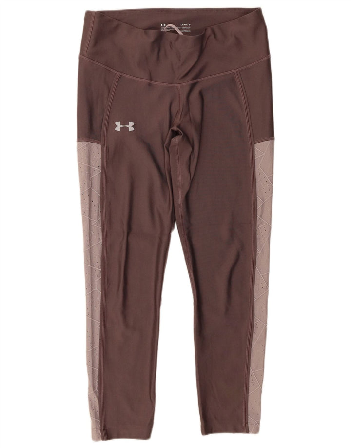 Leggings pentru femei Under Armour UK 16, mare, maro, bloc de culoare