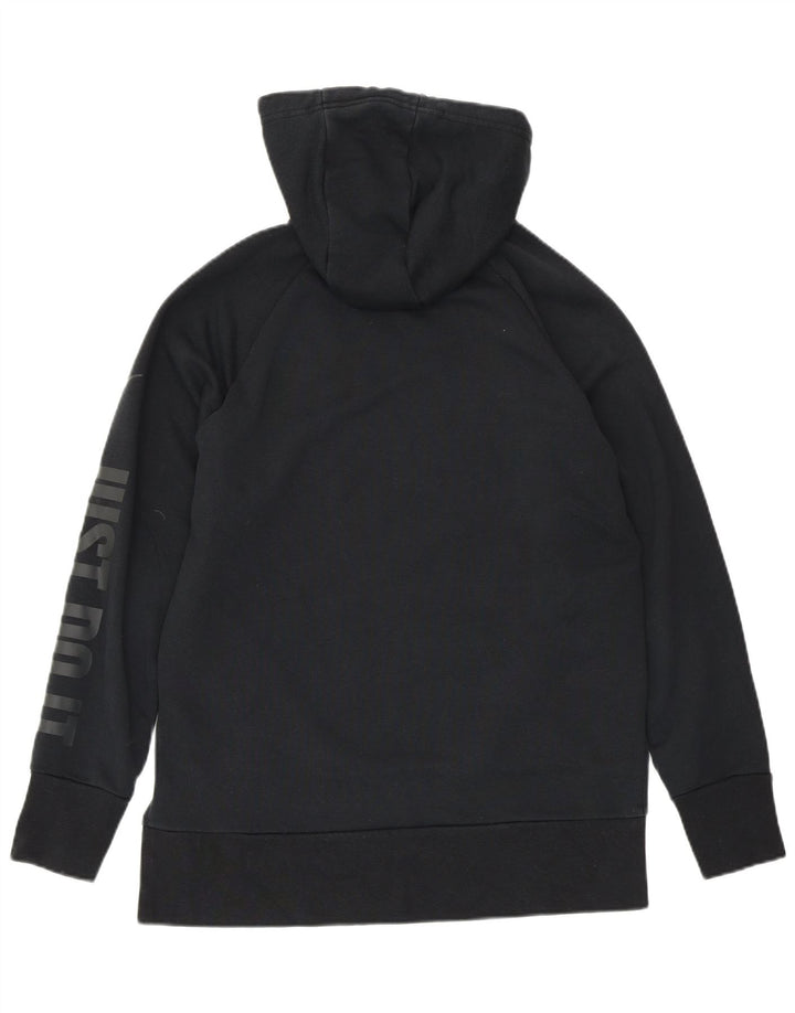 Pulover NIKE Dri Fit supradimensionat pentru femei UK 6 XS bumbac negru