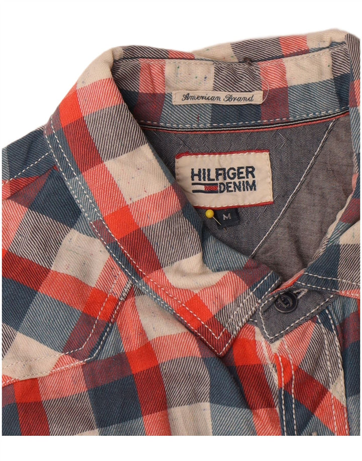 Cămașă pentru bărbați Tommy Hilfiger, bumbac cu carouri medii multicolore