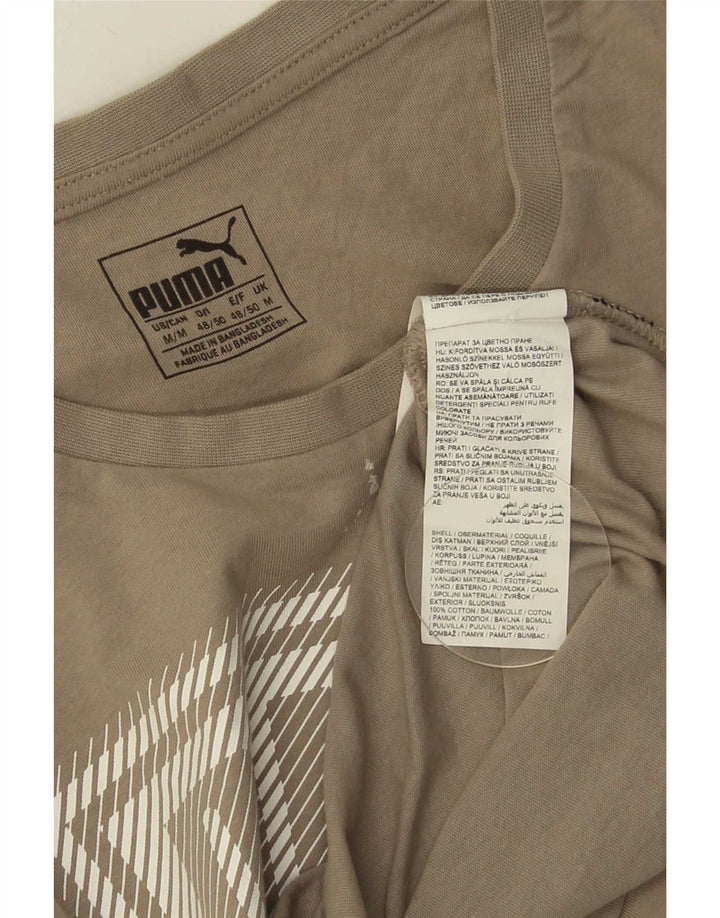 Tricou grafic pentru bărbați Puma Top Medium Beige Bumbac