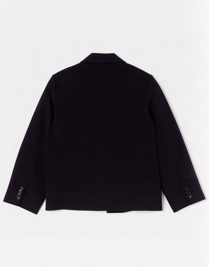 Jachetă blazer supradimensionată pentru femei Belfe & cu mâneci 3/4 IT 42 Medium Bleumarin