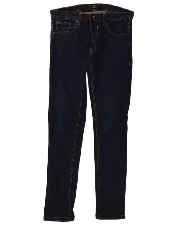 Blugi super skinny pentru bărbați Zara EU 44 Large W34 L32 Bleumarin