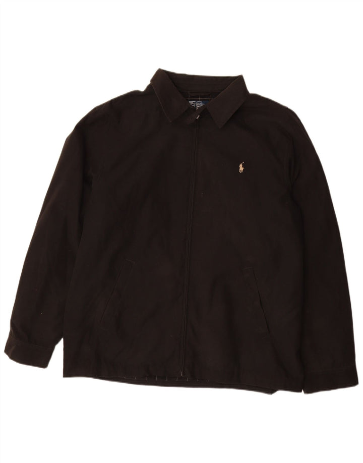 Bomber POLO RALPH LAUREN pentru bărbați UK 40, mare, negru, bumbac