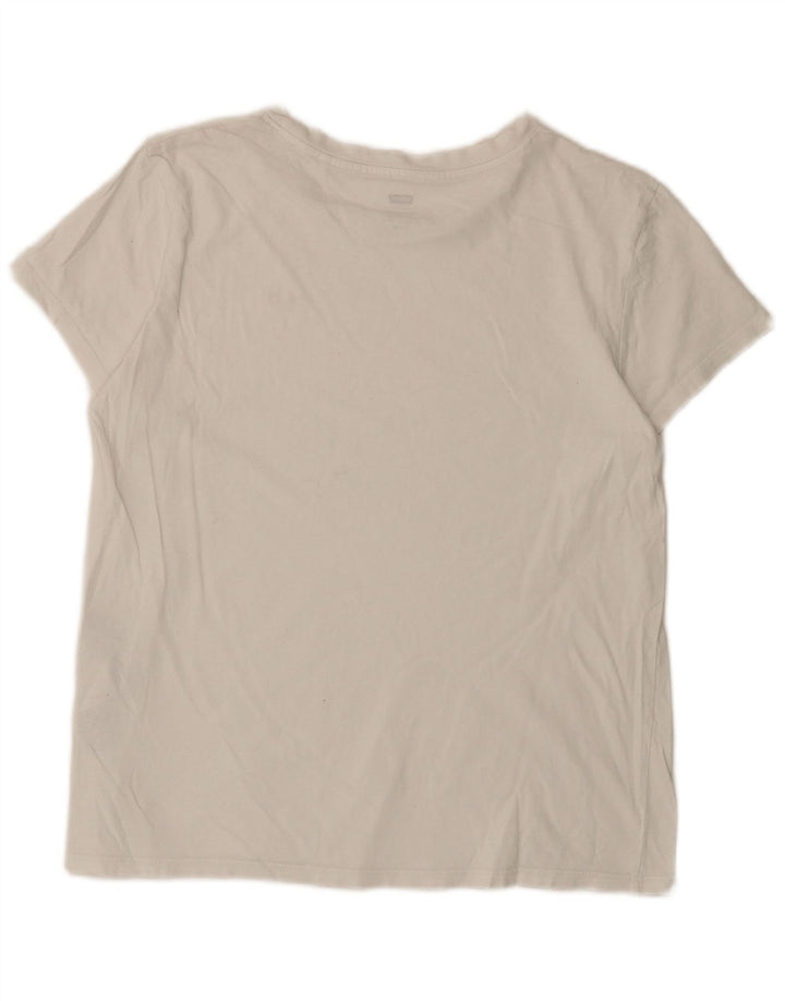 Tricou pentru femei Levi's Top UK 16 Large4 Bumbac alb
