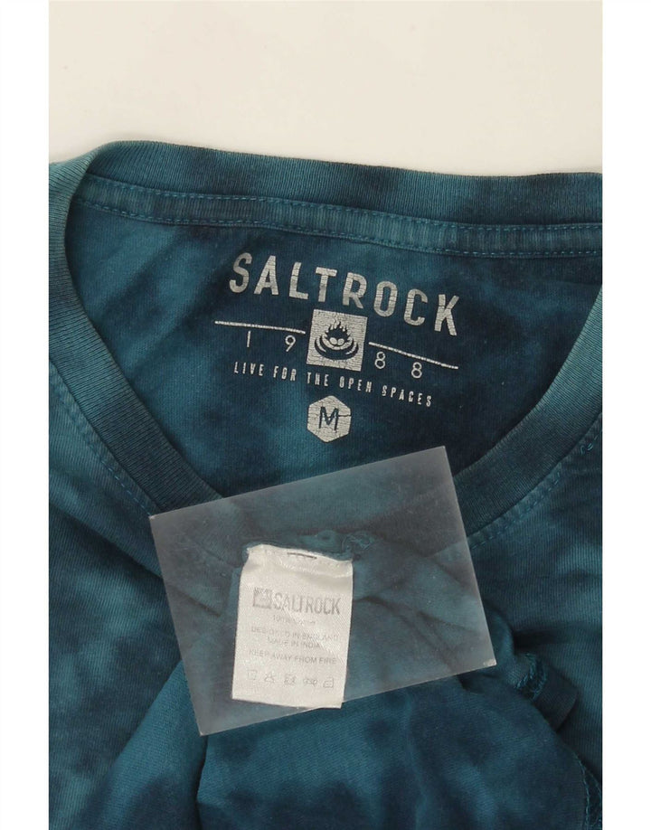Tricou grafic pentru bărbați Saltrock Top Medium Blue Tie Dye Bumbac