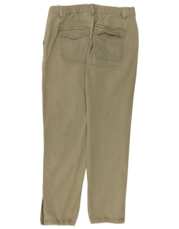 Pantaloni chino pentru femei cu talie înaltă Marks & Spencer UK 14 Large W32 L28 Khaki