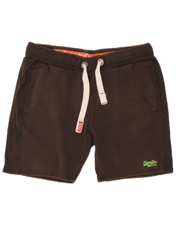 Pantaloni scurți sport pentru bărbați Superdry XL, maro, bumbac
