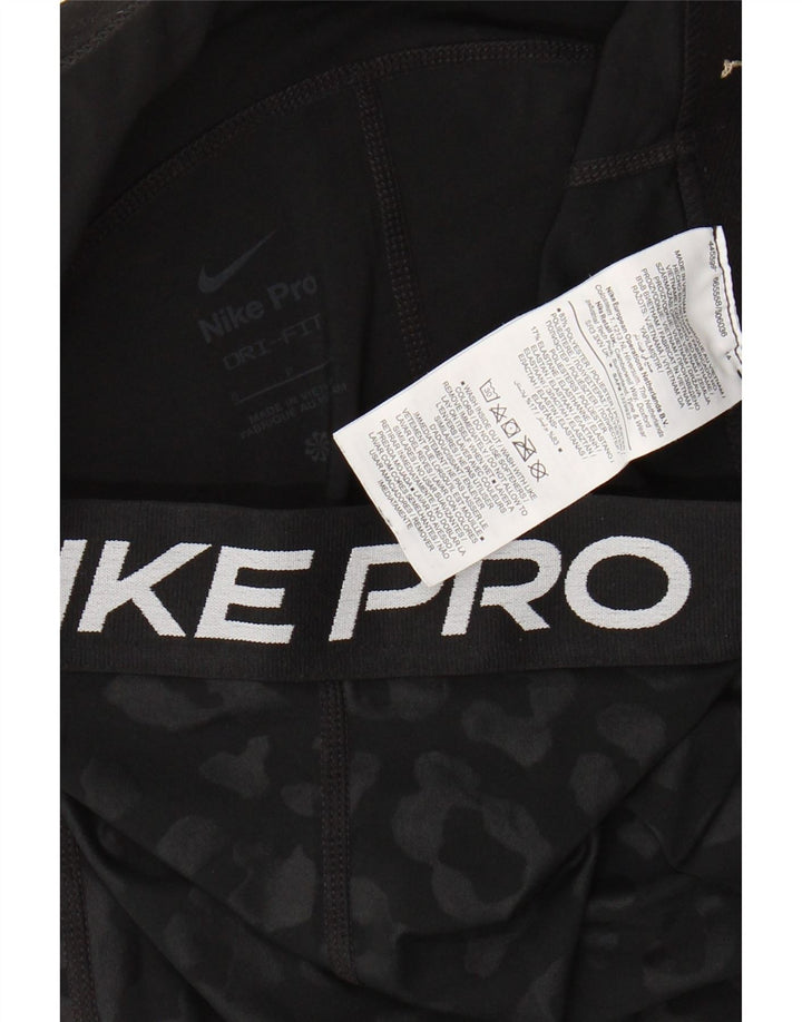 Leggings Nike Graphic Capri pentru femei Marea Britanie 8 Poliester cu imprimeu animal negru mic