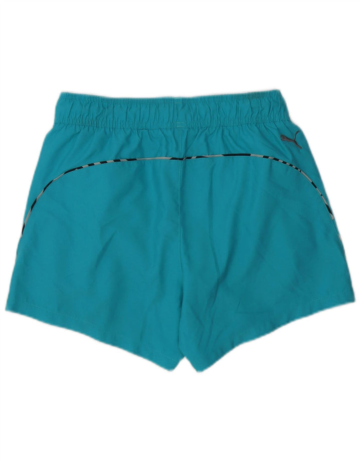 Pantaloni scurți de înot Puma pentru femei UK 8 Small Blue Poliester