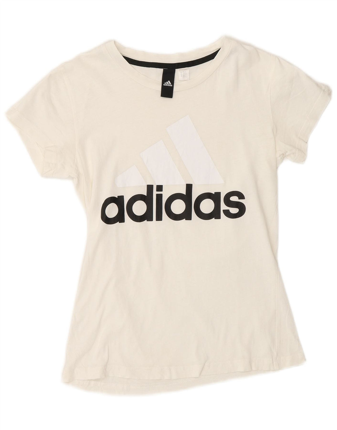 Tricou grafic Adidas pentru femei Top UK 10 Small White
