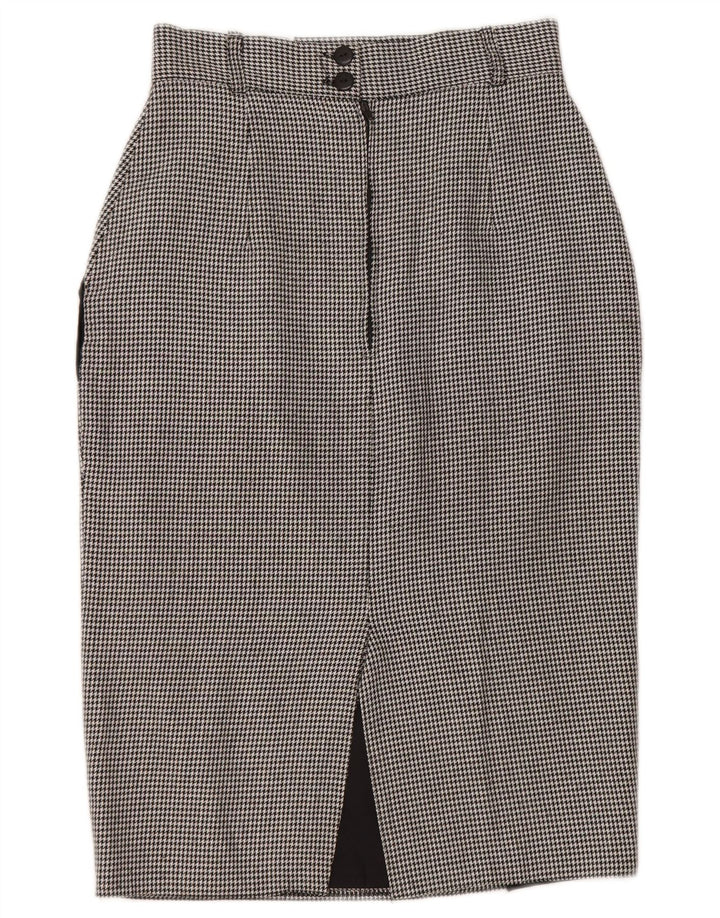 Fusta creion pentru femei St. Bernard UK 10 Small W25 Black Houndstooth