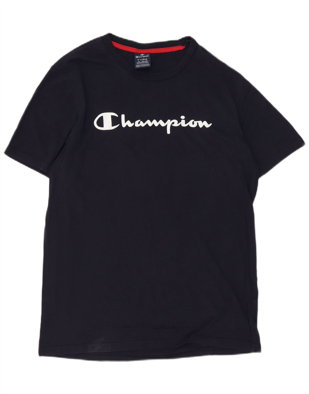 Tricou grafic pentru bărbați CHAMPION Top XL Bumbac bleumarin