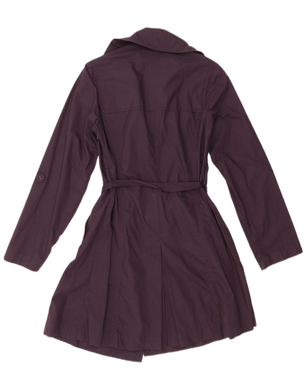 Trench pentru femei Marks & Spencer UK 12 Bumbac violet mediu