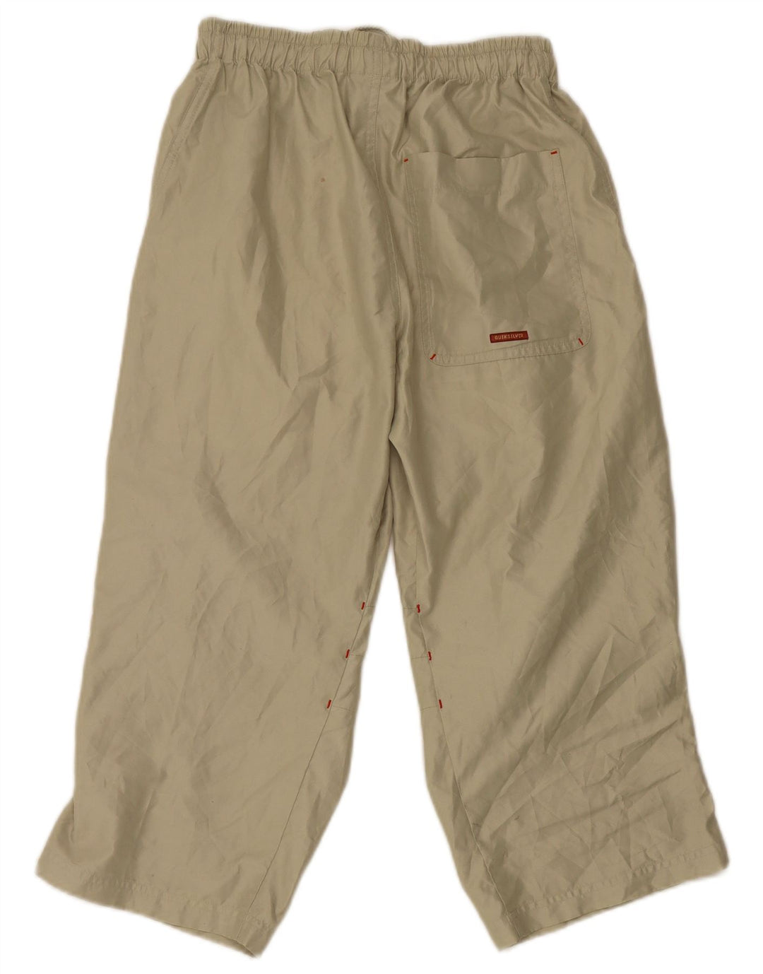 Pantaloni de trening Capri pentru bărbați Quiksilver, poliester mic, bej