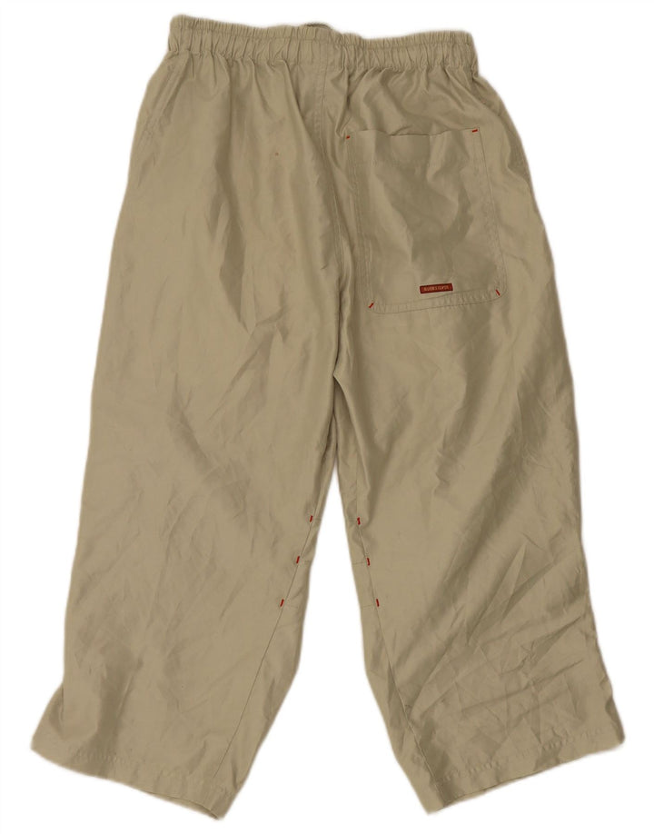 Pantaloni de trening Capri pentru bărbați Quiksilver, poliester mic, bej