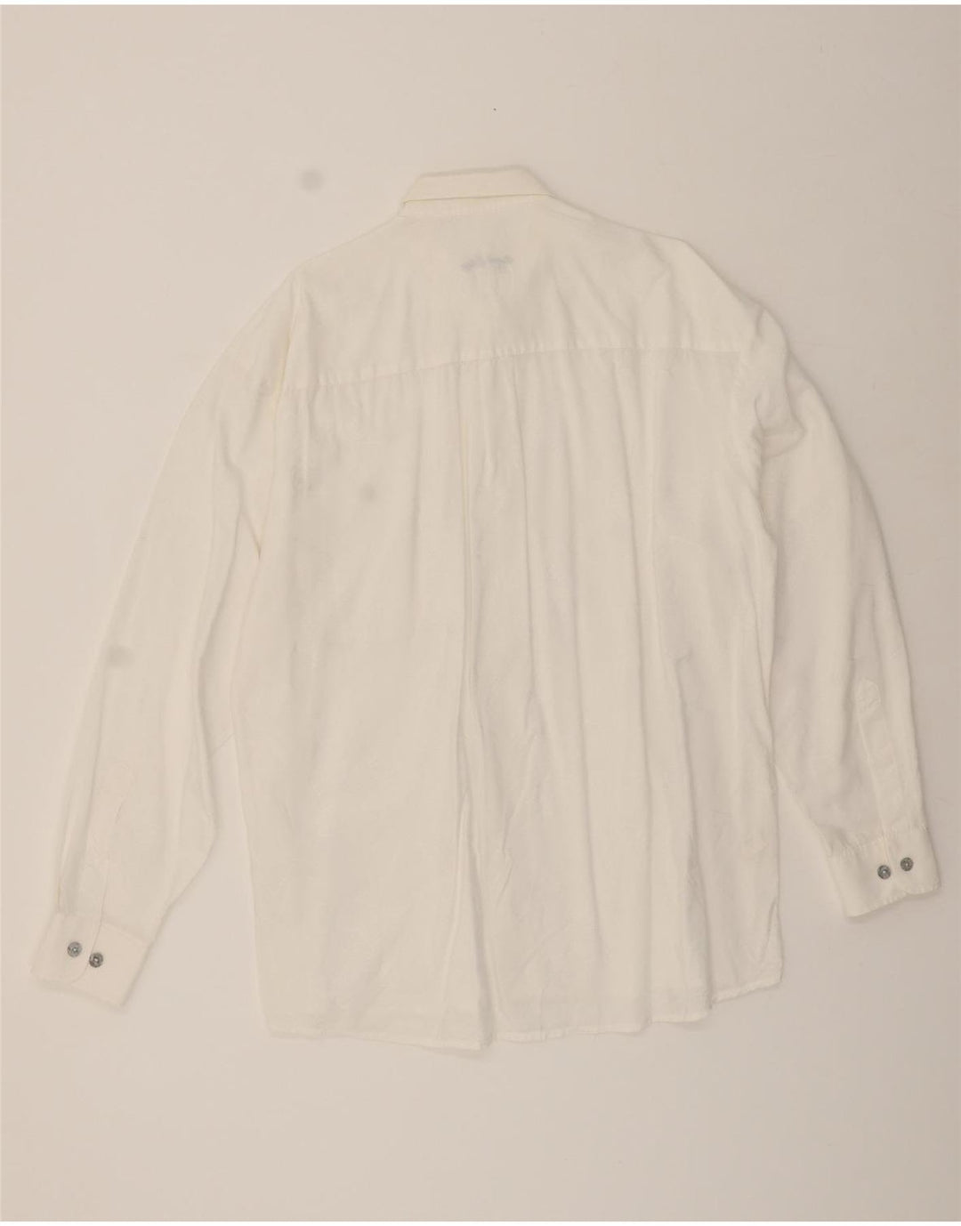 ANGELO LITRICO Mens Shirt Size 41/42 Large Off White Viscose Vintage Angelo Litrico and Second-Hand Angelo Litrico from Messina Hembry 