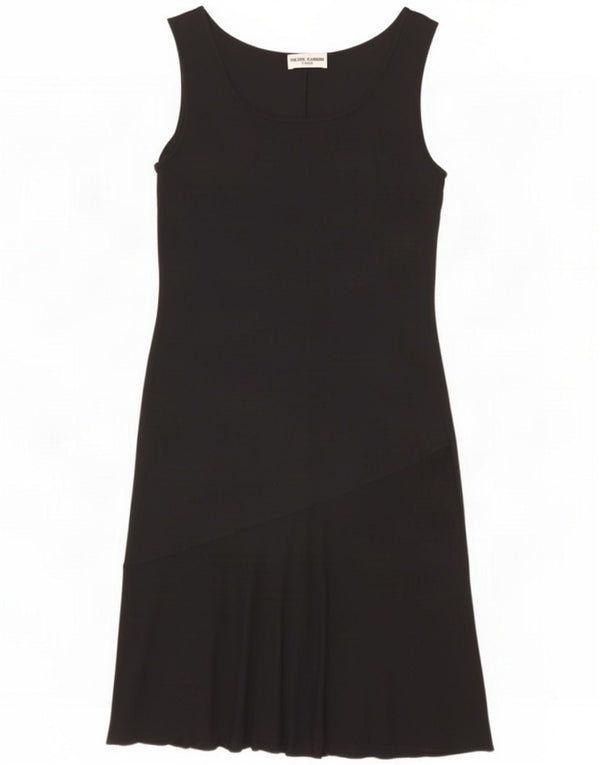 Pierre Cardin Rochie fără mâneci pentru femei UK 12 Medium Black Viscose