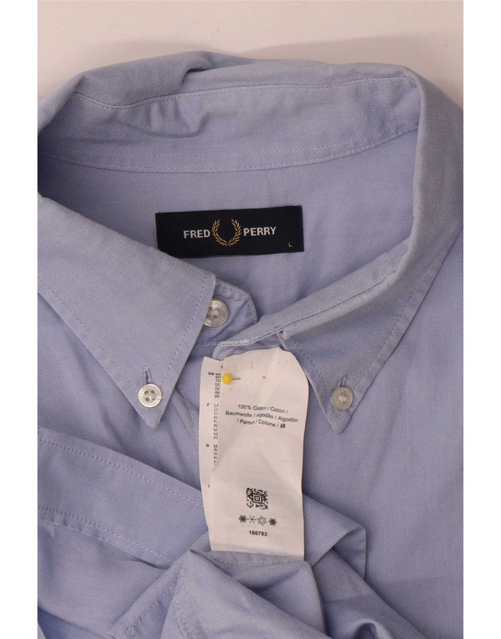 Cămașă Fred Perry pentru bărbați, mare, albastru, bumbac
