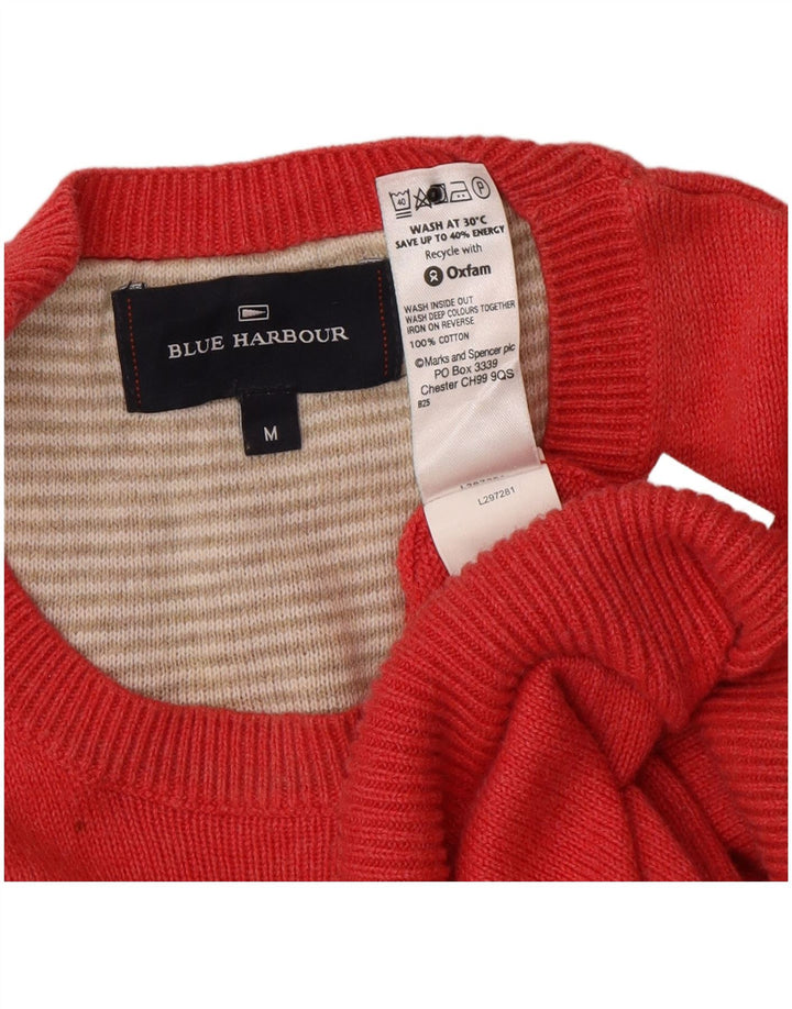 Pulover Marks & Spencer pentru bărbați, Blue Harbour, cu gât crew, roșu mediu