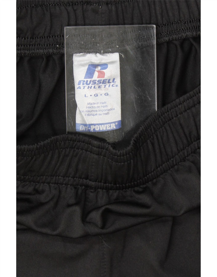 RUSSELL ATHLETIC Mens Sport Shorts Large Black Vintage Russell Athletic and Second-Hand Russell Athletic from Messina Hembry 