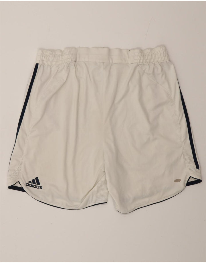 Pantaloni scurți sport ADIDAS FC Bayern Munchen pentru bărbați UK 42, mari, alb, color block