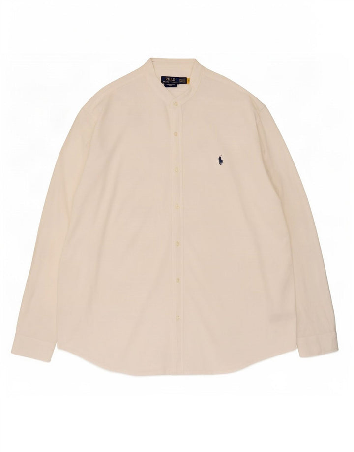 Cămașă Polo Ralph Lauren pentru bărbați, bumbac alb 2XL