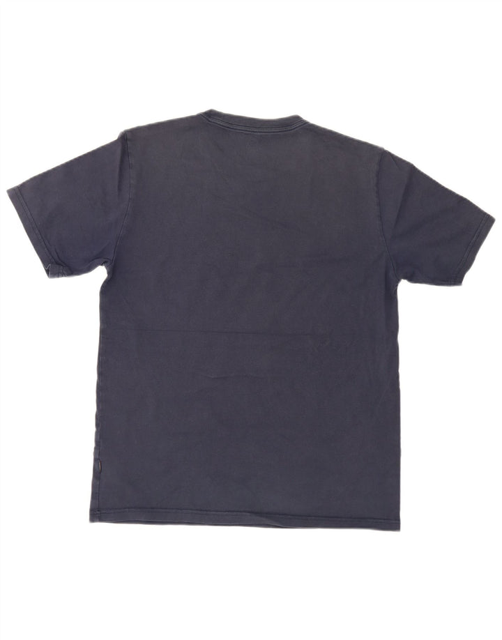 Tricou grafic Converse pentru bărbați Top mediu din bumbac bleumarin