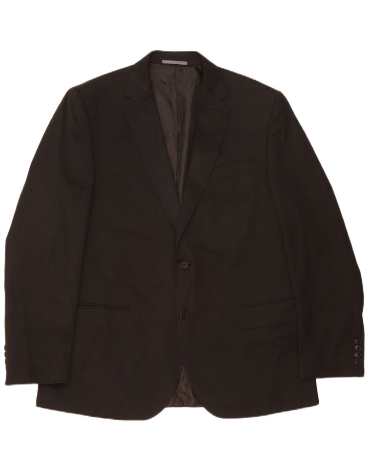 Jachetă pentru bărbați Marks & Spencer cu 2 nasturi, UK 44 XL, poliester negru