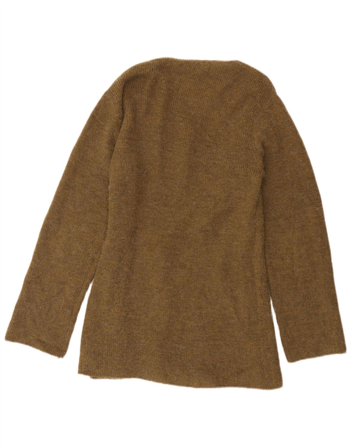 Pulover cardigan Wrap pentru femei Zara UK 10 Mic Kaki Poliamidă