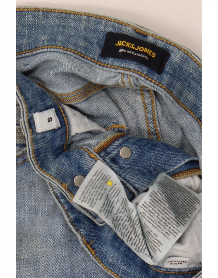 Pantaloni scurți Jack & Jones bărbați din denim mic W29 bumbac albastru