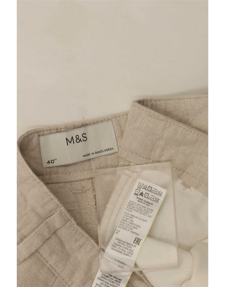 Marks & Spencer pantaloni scurți chino pentru bărbați W40 XL bej in