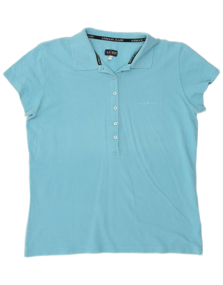 Tricou polo Armani pentru femei UK 14 Medium Blue