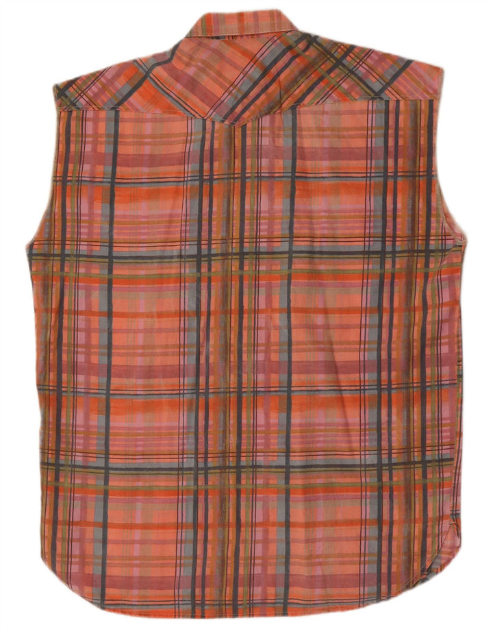 Cămașă fără mâneci pentru bărbați Casucci, XL, cu carouri multicolore