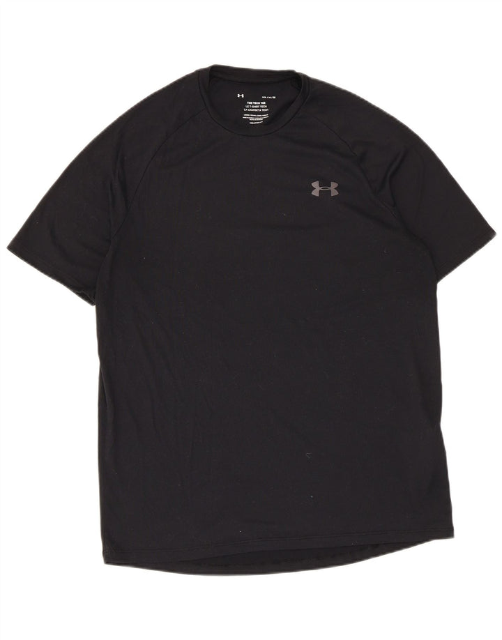 Tricou Under Armour pentru bărbați Heat Gear Top Mediu Poliester Negru