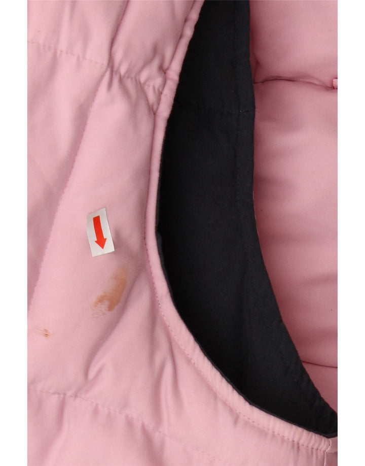 CREW CLOTHING Gilet căptușit reversibil pentru femei UK 16, mare, roz, poliester