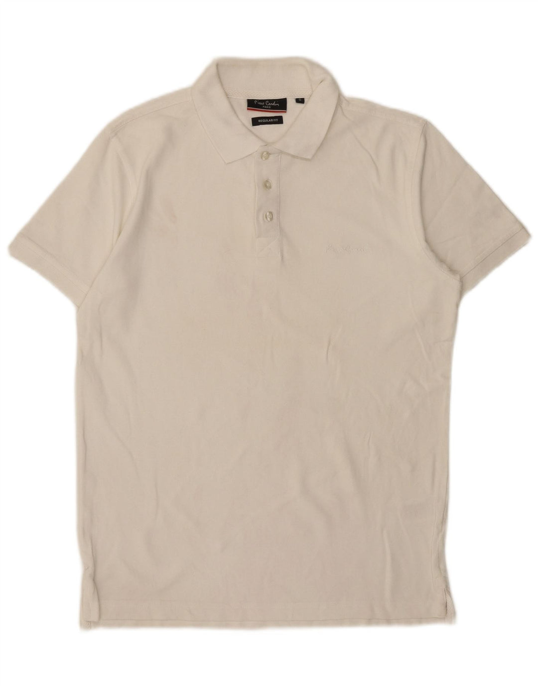 Cămașă polo Pierre Cardin pentru bărbați, de culoare albă, mică