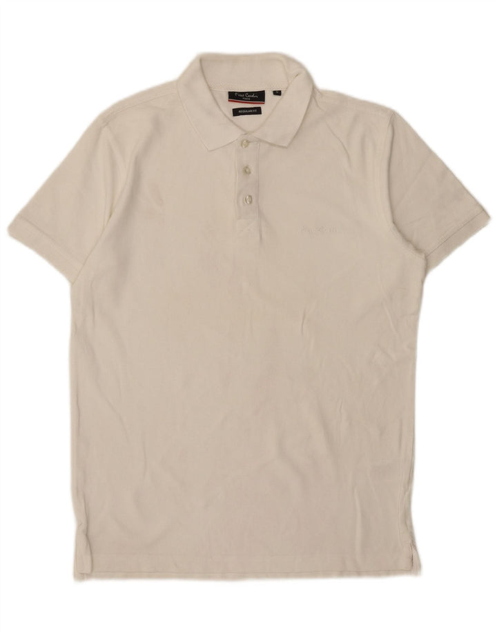 Cămașă polo Pierre Cardin pentru bărbați, de culoare albă, mică