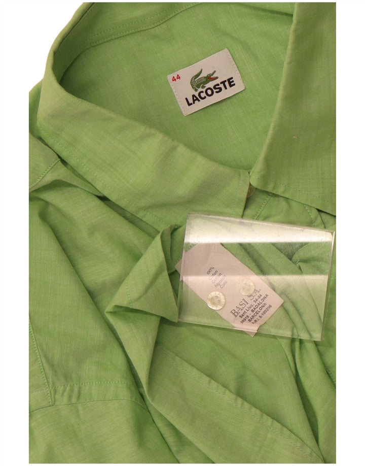 Cămașă cu mânecă scurtă pentru bărbați Lacoste Mărimea 44 XL Bumbac verde